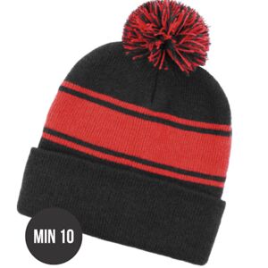 Pom Pom Roll Up Panel Beanies Thumbnail