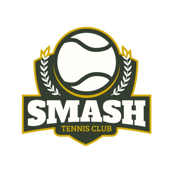Smash Tennis Club logo template Thumbnail